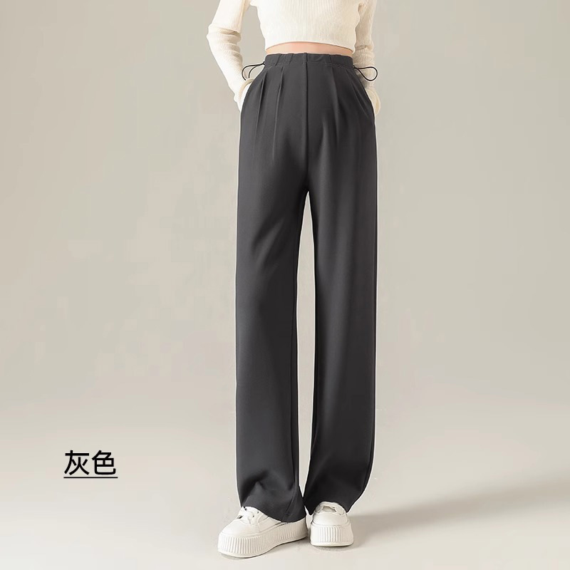 孕妇裤夏季薄款外穿2025新款不勒肚小个子无托腹孕妈阔腿裤孕妇装|undefined