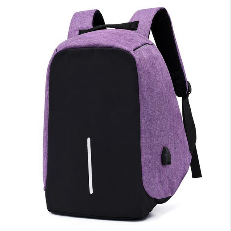 Mochila de negocios multifuncional de gran capacidad, casual, unisex, con puerto USB para carga, ideal para viajes al aire libre.