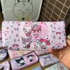 Sanrio, polyurethane cute pencil case with zipper