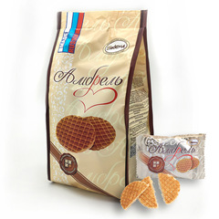 Russian Akontra Cookies A46 Wafer-Filled Breakfast Snacks, Drop-Shipping 408g