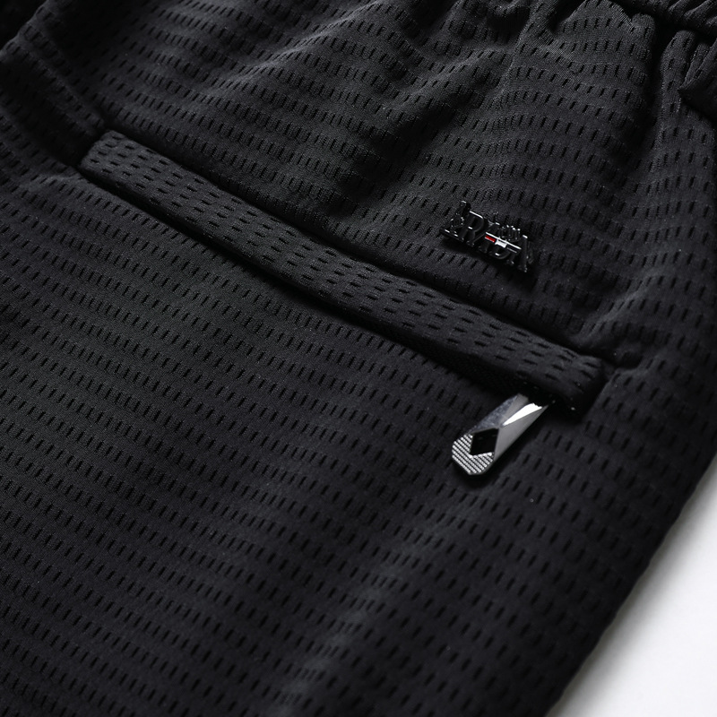 Summer Thin Ice Silk Pants Men's Casual Pants Breathable Loose Mesh Ultra-thin Men's Pants Quick-drying Air-conditioning Sports Pants