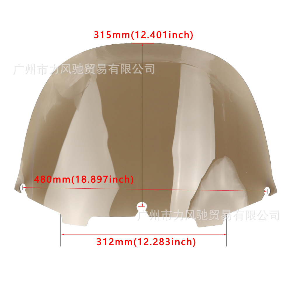 Aplicable a Harley Street Gliding Avenue Extreme Gliding 2013 Motocicleta 13 "parabrisa frontal