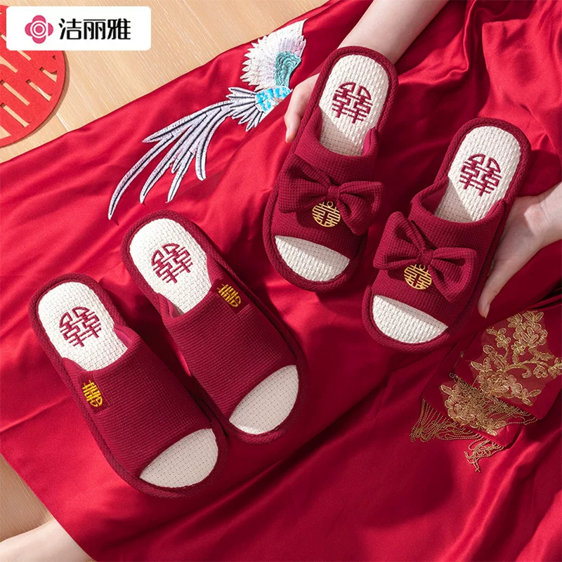 Summer festive slippers for bride for beloved, high-quality style