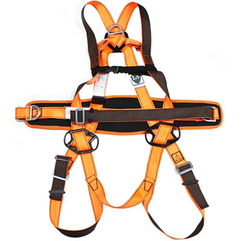 代尔塔501014安全带五点式双挂点高空户外攀岩登山速降护腰保险带