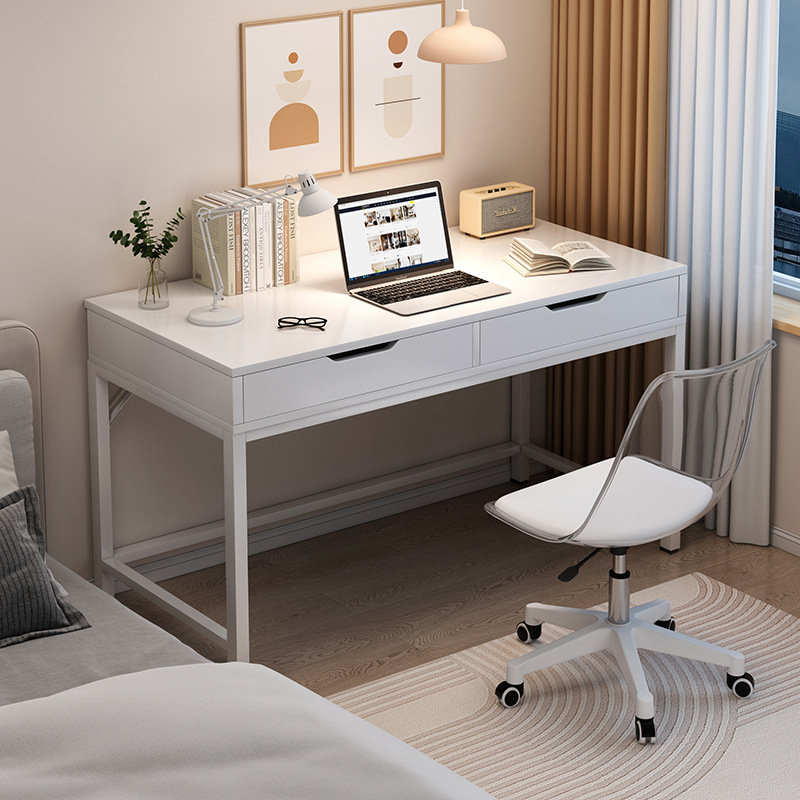 Escritorio dormitorio de niñas con cajones escritorio de estudio de maquillaje simple para estudiantes de alquiler de escritorio de computadora de oficina