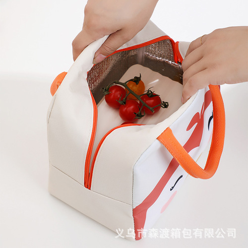 Cartoon lunch bag European and American large lunch box insulation bag manufacturer printing pattern logo insulation bag lunch box bag wholesale