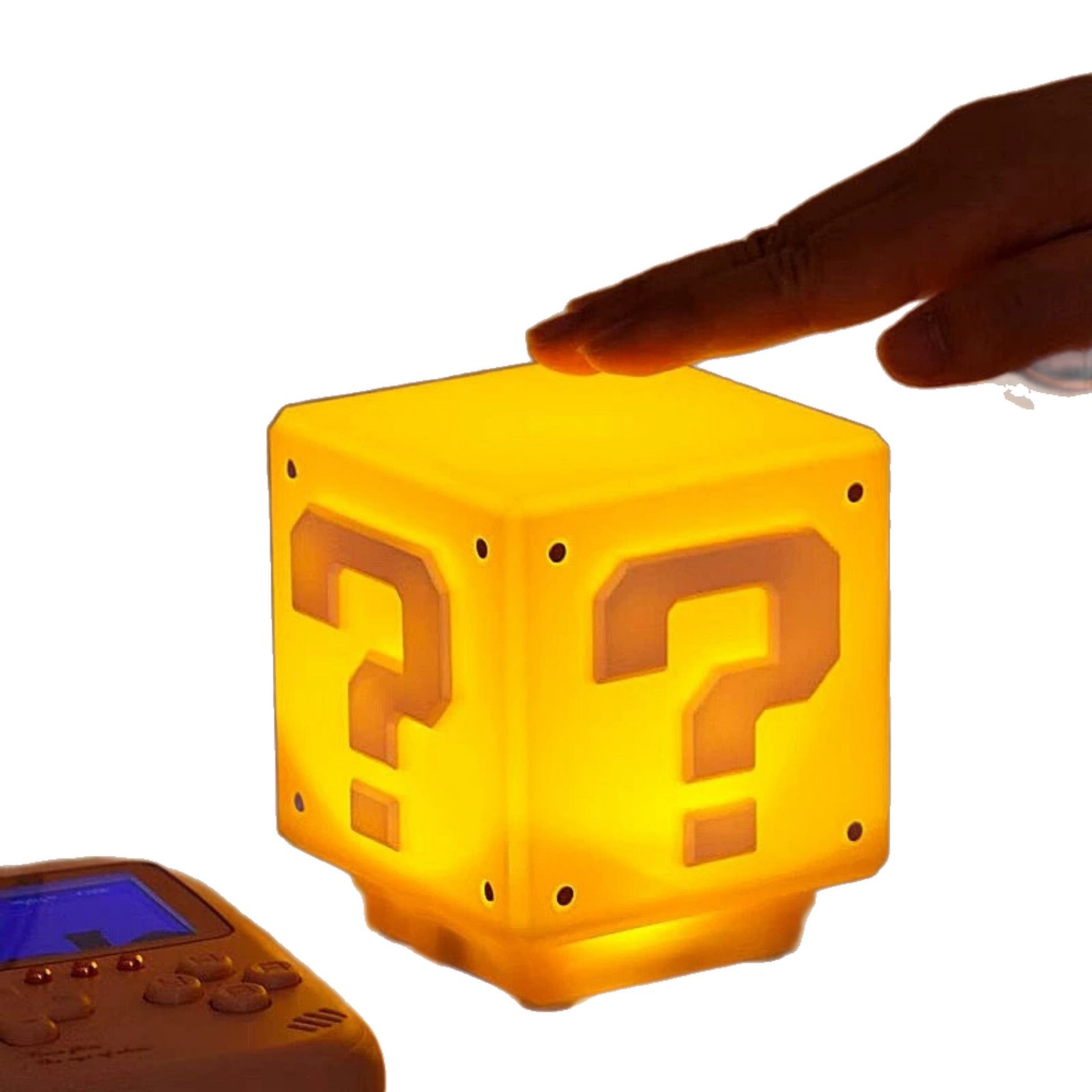 [Extiro de correo] Mario interrogación luz infantil 2025 nueva luz de efecto de sonido de caja Super Mary luz de noche