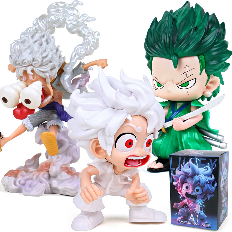 Персонаж из аниме One Piece, фигура Ника Лфи Цоро версии Q, модель игрушки, анимационные периферийные автомобильные украшения