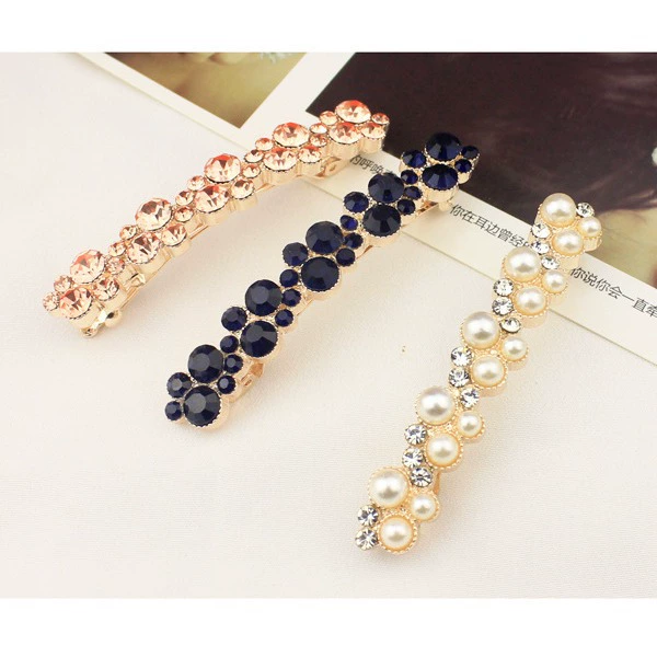 Hairgrip pearl, bangs, Korean style