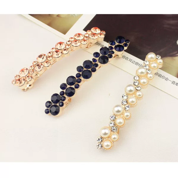 Hairgrip pearl, bangs, Korean style