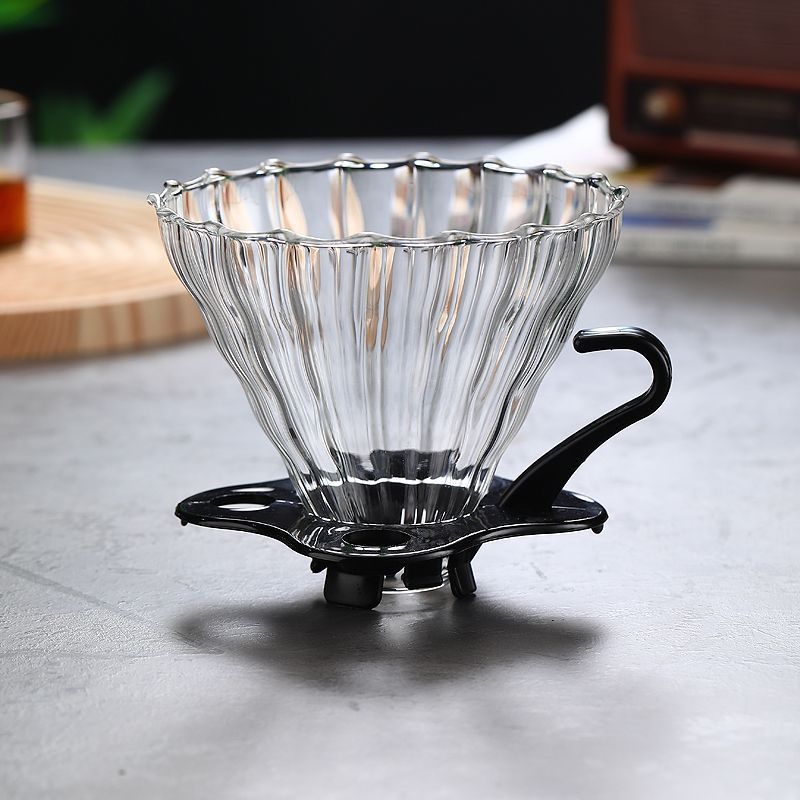 Cafetera de café de lavado a mano, taza de filtro de café, cafetera de goteo, filtro con calibración, taza de extracción fría, conjunto de cafetera compartida de vidrio estadounidense