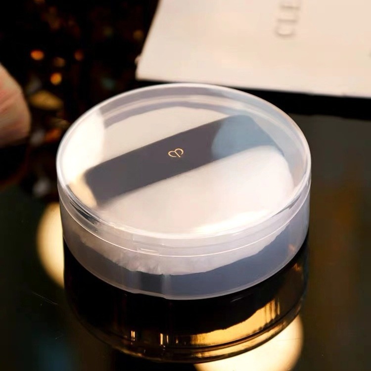 Caja de soplo de polvo caja vacía cojín de aire caja de subensamblaje de soplo de polvo suelto plástico transparente caja de almacenamiento de polvo grande portátil