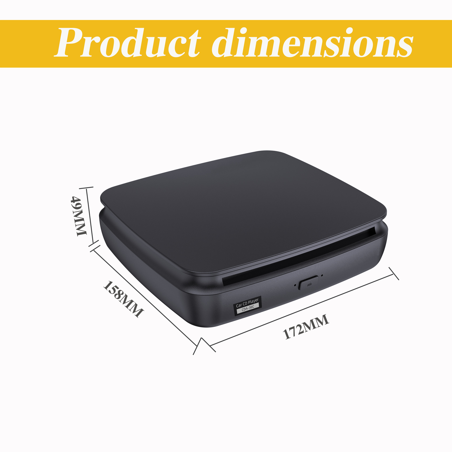 Cross-Border Car-Mounted External Cd Player USB Connection Portable Usb-Cd/Dvd Player Plug and Play