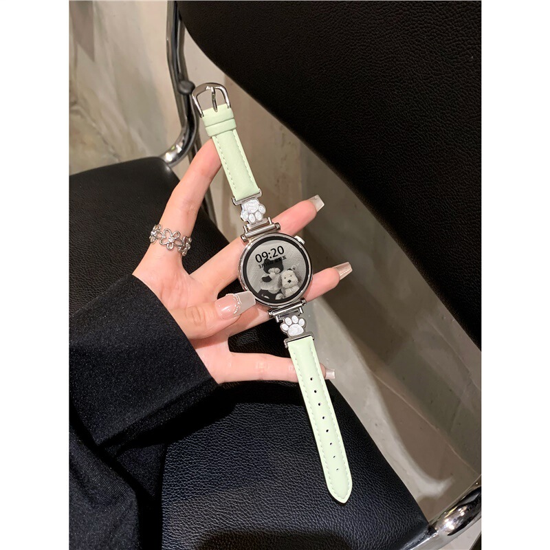 For Huawei GT5 Strap Autumn and Winter New Huawei GT4 Strap Metal Cat Claw Litchi Pattern Leather Strap Gt For Huawei GT5 Strap Autumn and Winter New Huawei GT4 Strap Metal Cat Claw Litchi Pattern Leather Strap Gt