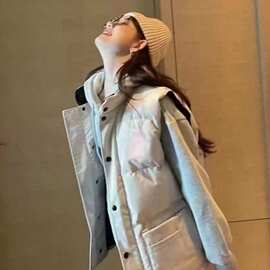 大鹅马甲羽绒服亲子背心加拿大同款男女情侣款派克大衣外套4154M
