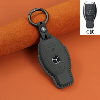 Car key bag — for Mercedes-Benz Car Key Cover - gray-c-style