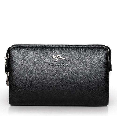 Cross-border new men's bag men's lock handbag PU Korean version business multi-card position wallet men's phone bag wholesale