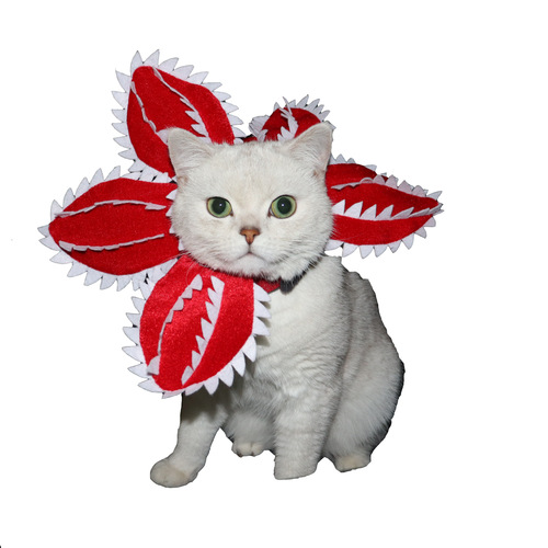 Dog and Cat Funny Carnivorous Flower Masks Halloween Pet Costumes Teddy Corgi British Short Hair Hats