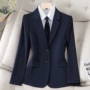 商务职业女士藏青色西服