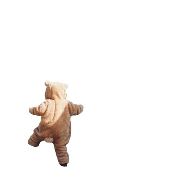 Winter children's warm overall for crawling
