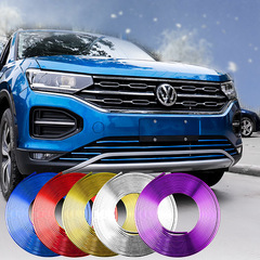 Car modification electroplating chrome bright strips center grille decoration wheel hub anti-scratch strips body bright strips decorative stickers