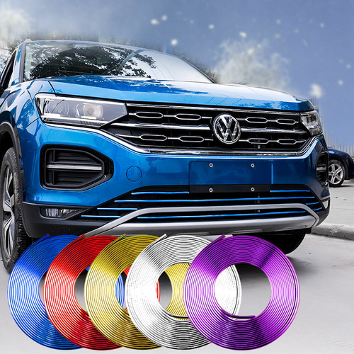 Car modification electroplating chrome bright strips center grille decoration wheel hub anti-scratch strips body bright strips decorative stickers