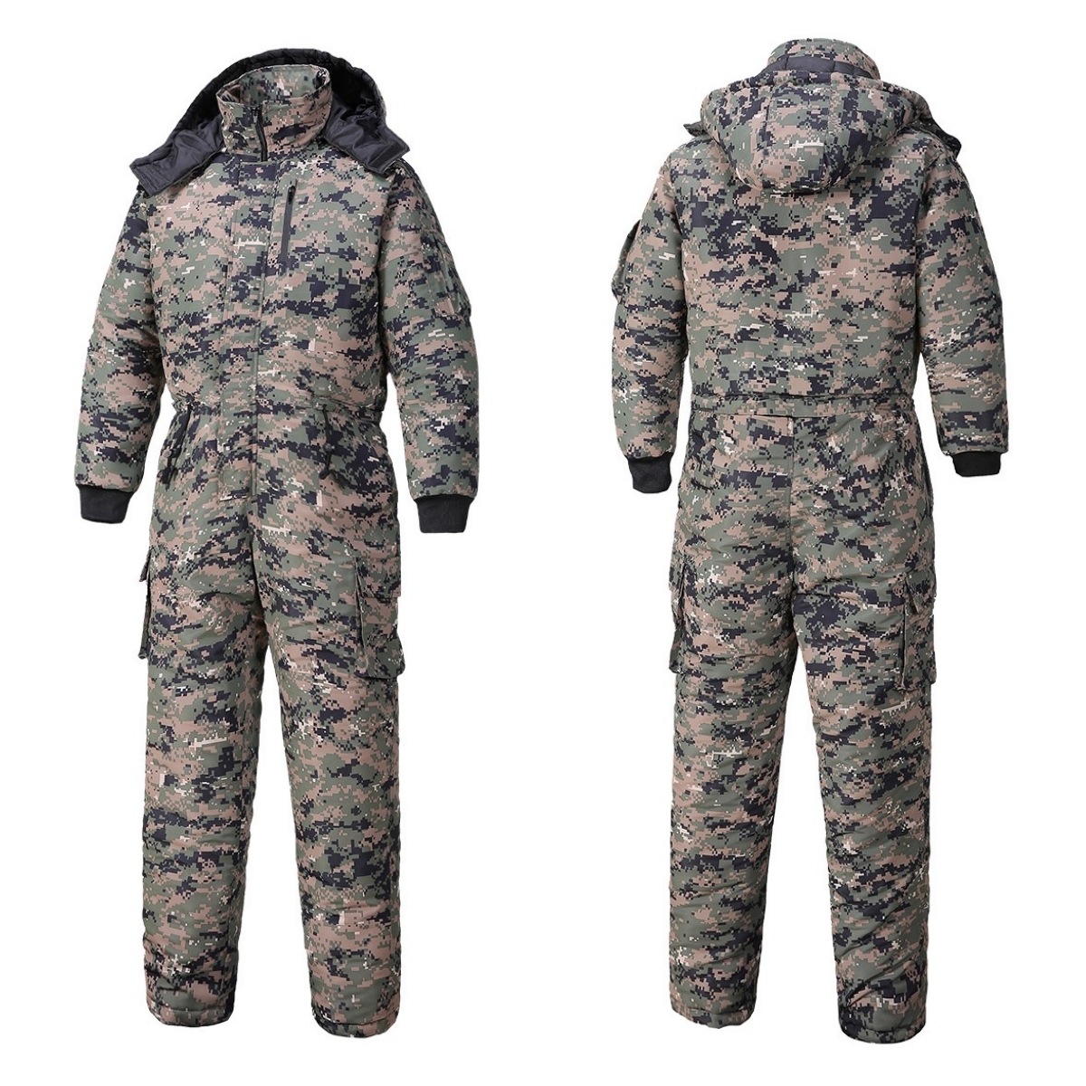 Cold Storage Work Clothes Suit, One-Piece Suit, Cotton Suit, Cold-Proof Suit, Outdoor Ski Suit, Cold Storage Ice Fishing Winter Cotton Suit