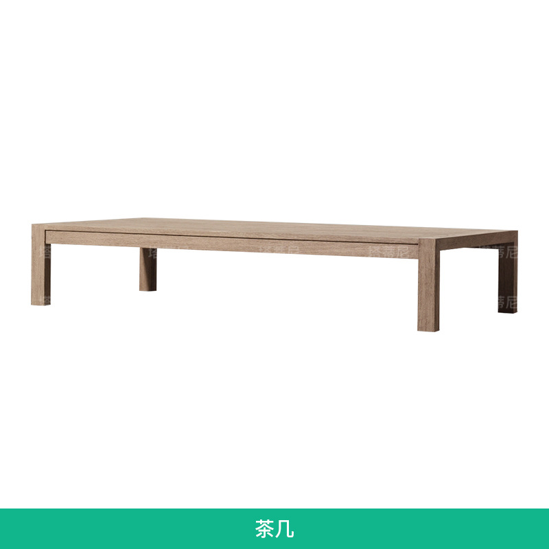 Sofá de patio para exteriores, conjunto de muebles de jardín impermeables y resistentes al sol, muebles de terraza para villa de madera de teca anticorrosión. image 10