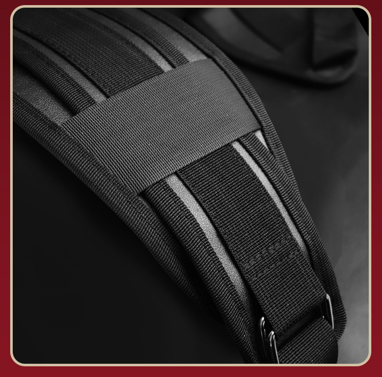Door Swing Split-Leg Bondage Straps in Black with Metal Hardware — detail image 33