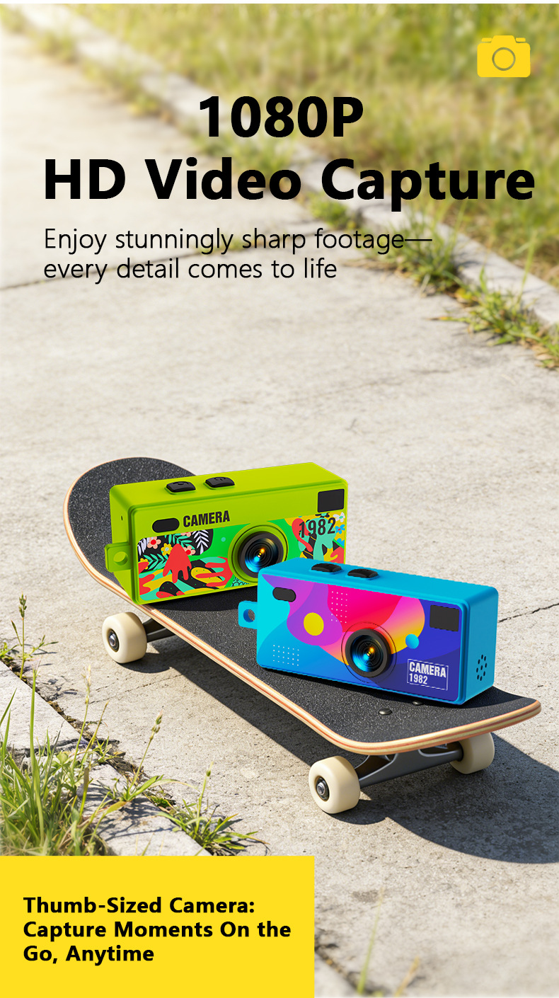 Retro mini pocket-kamera med filter för resor_voghion.com