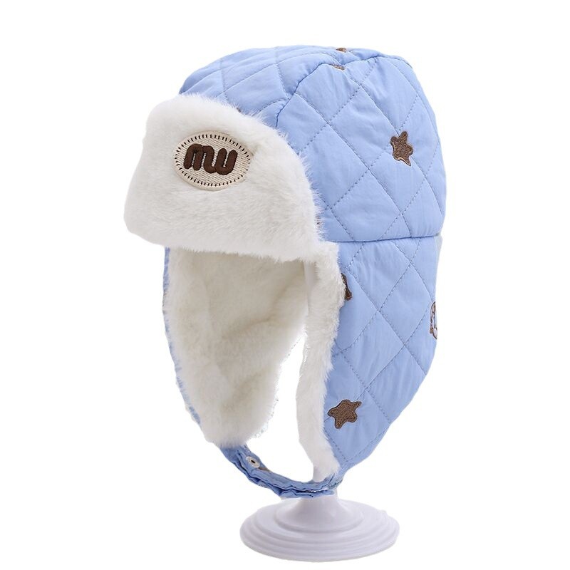 Baby invierno gorra rayos protectoras de oídos a prueba de viento Otoño invierno para hombres y niñas gorra de terciopelo para bebés y niños pequeños