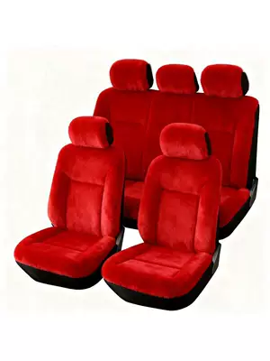 Polyester Seat Cover, Universal Car – Universal seat cover - red-five-seater-general