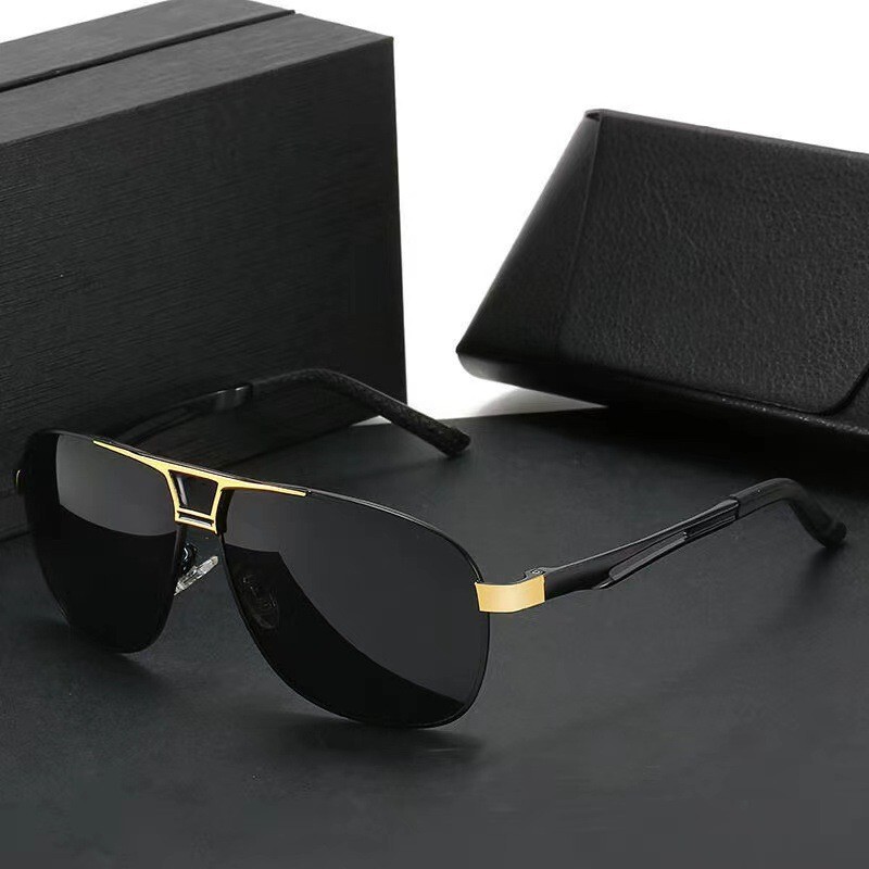 Day and night dual-use color-changing sunglasses men's driving sunglasses tide driver glasses polarized sunglasses