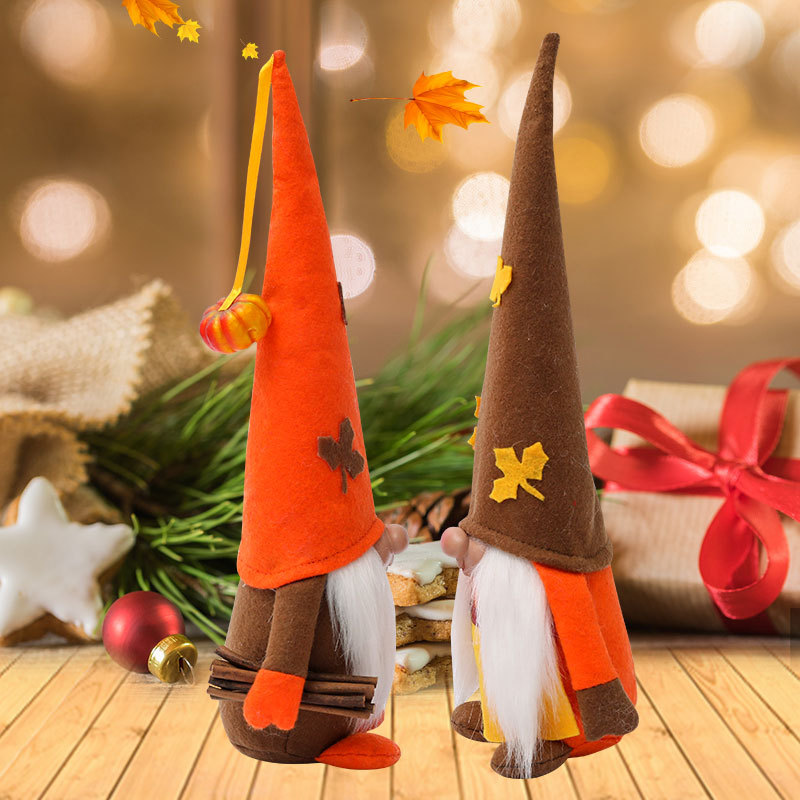 Cross-border New Harvest Festival Faceless Doll Standing Rudolph Doll Party Decoration Atmosphere Decoration Children's Gift