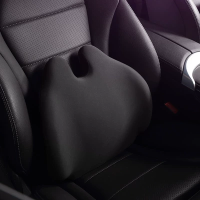 Car Headrest Neck Pillow Memory Foam Car Cushion Car Neck Support Pillow In-Car Cushion Pillow for Driver and Passenger Cervical Spine (Headrest) - waist-support-an-elegant-black