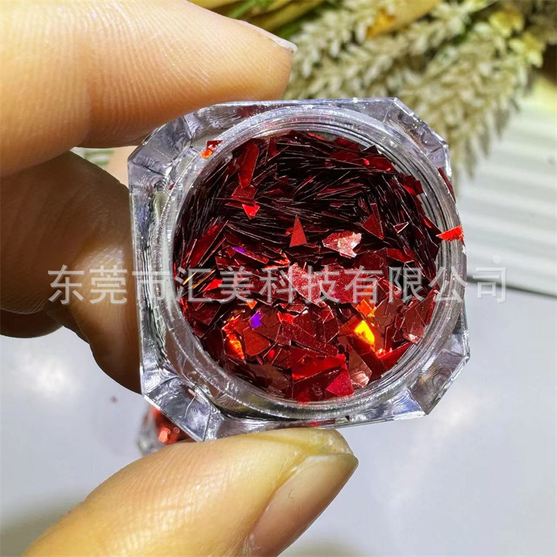 레드 맨션의 꿈 스팽글-레이저 레드 (컬러 라이트 포함) 3ML 다이아몬드 병