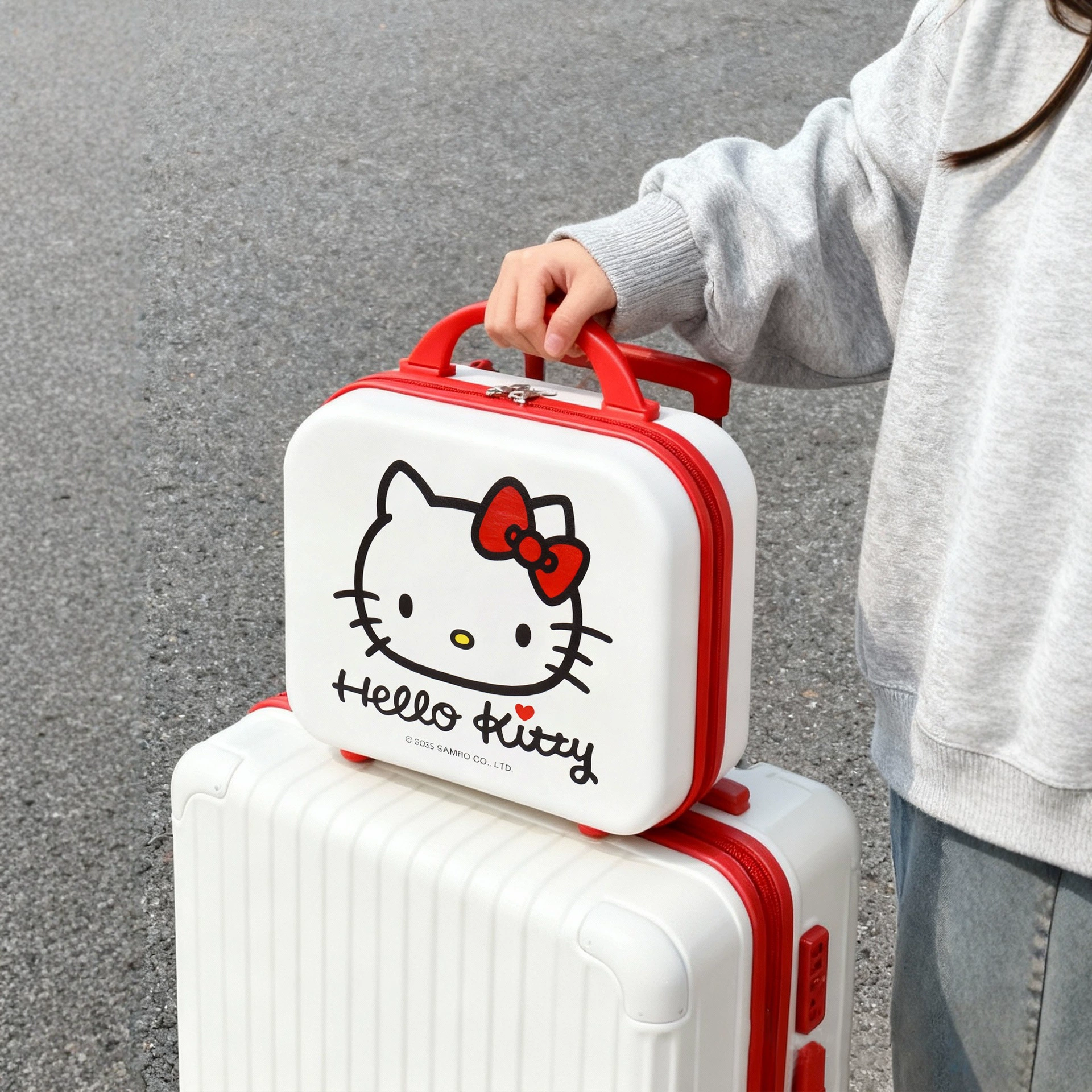 Sanrio, hello kitty, handheld small storage box for traveling, gift box