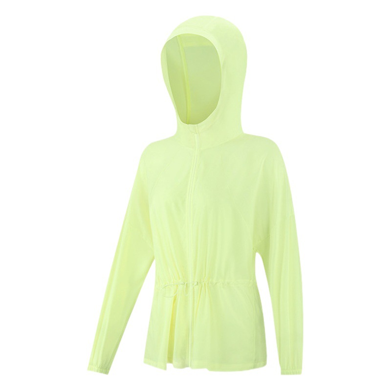 Ropa de protección solar europea y americana ropa de las mujeres de la piel de hielo protección UV upf40 + primavera y verano al aire libre yoga transpirable protección solar ropa chaqueta deportiva
