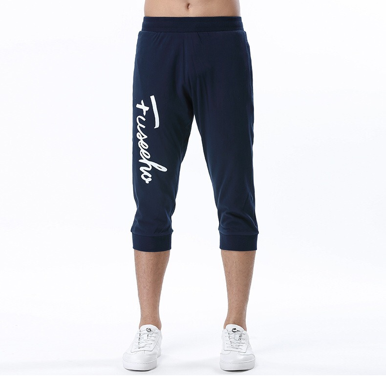 Shorts men's summer sports cropped pants men's knitted cotton thin loose sweatpants fitness running cropped pants breeches Shorts men's summer sports cropped pants men's knitted cotton thin loose sweatpants fitness running cropped pants breeches