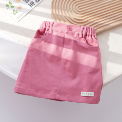 Korean version of girls simple and versatile short skirt for children in summer new fashionable skirt for babies internet celebrity summer skirt trendy