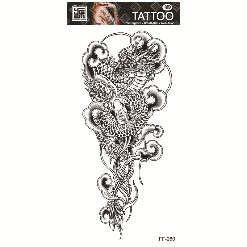 Tatuajes Temporales Impermeables de Papel de Transferencia al Agua para Cuerpo Entero image 66