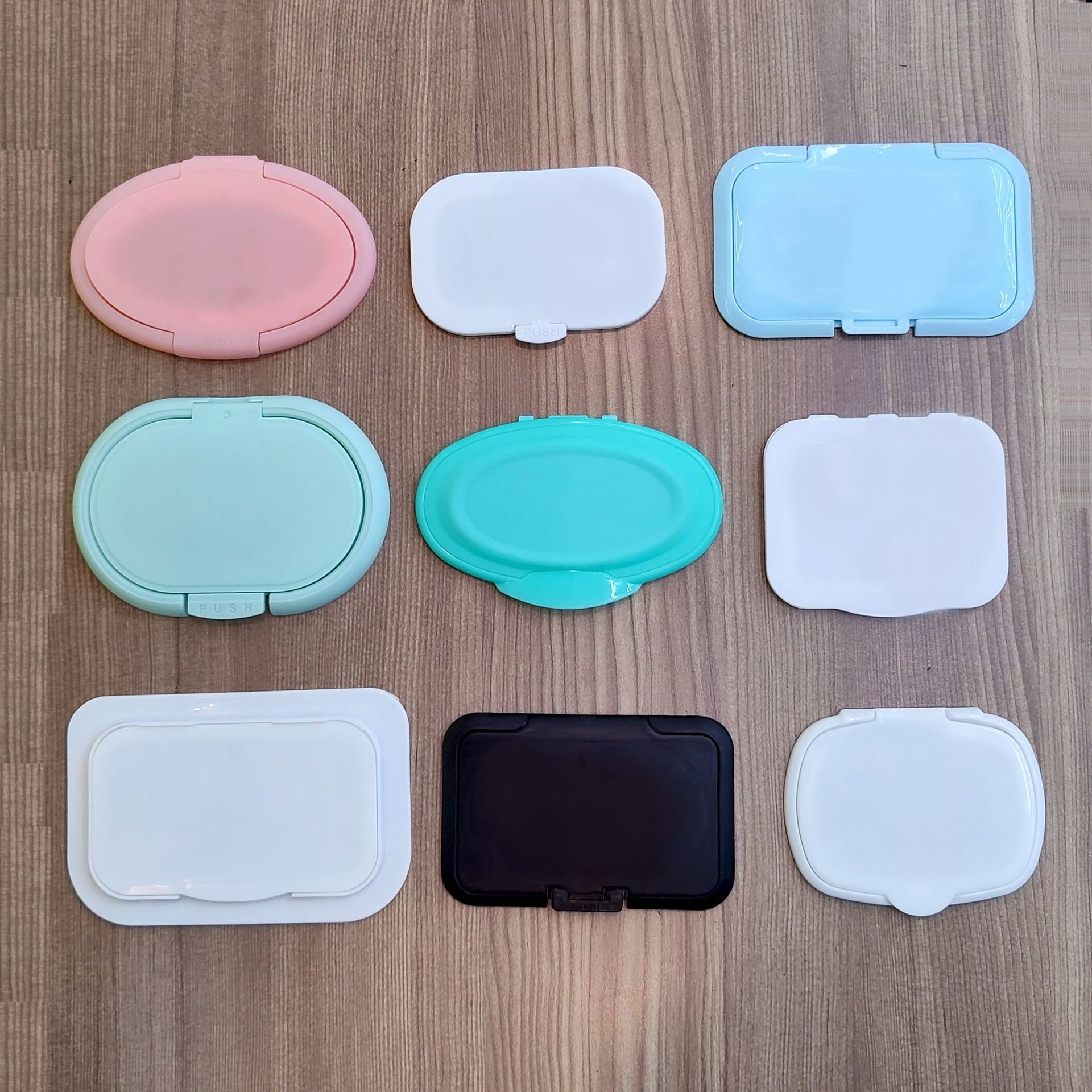 湿巾盖异形盖抽取式翻盖丁腈包装pp塑料瓶盖彩色创意大小号批发