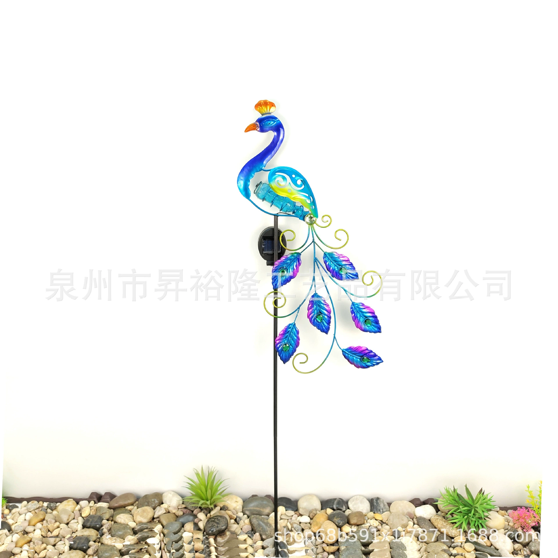 Павлин акриловое алмазное перо обмотка лампы линия Солнечная лампа павлина открытый Солнечный сад трещина мяч газонная лампа