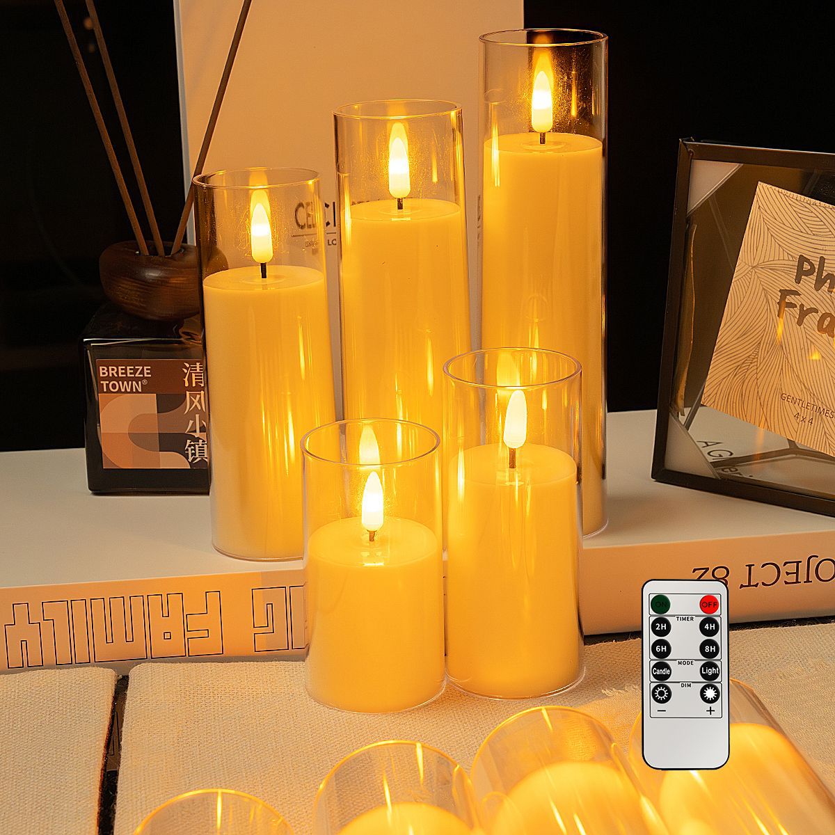 Ventas transfronterizas de vela LED lámpara de vela electrónica taza de vela de cumpleaños oscilante cabeza lámpara de vela creativa lámpara de noche de boda
