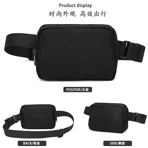 Trendy brand chest bag for men, mobile phone, small shoulder bag, Japanese shoulder bag for men, casual and versatile crossbody bag, sports waist bag for women
