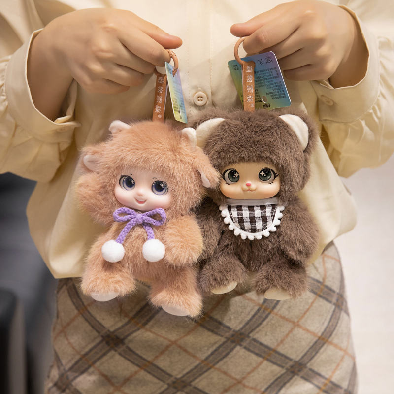 かわいい家族のかわいいビニール人形ローズベアペンダントぬいぐるみラムバッグペンダントガールフレンドへの誕生日プレゼント|undefined