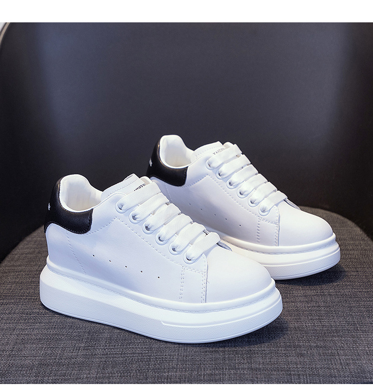 Giày sneaker nữ chunky đế dày phong cách McQueen mới xuân hè 2025, tăng chiều cao — 6706 tăng chiều cao [đuôi trắng], 6706 Tăng chiều cao của đuôi đen] chi tiết 6