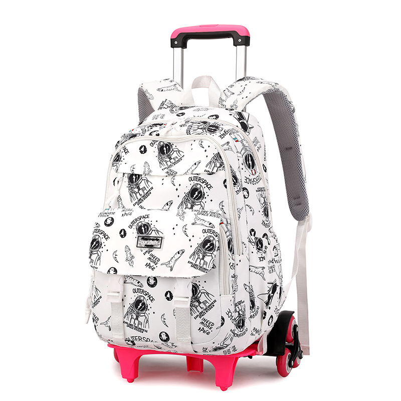 Pescado natural nuevo carro de escalada mochila Escuela Secundaria chica de gran capacidad extraíble escuela niños Escuela Primaria estudiante 3-6