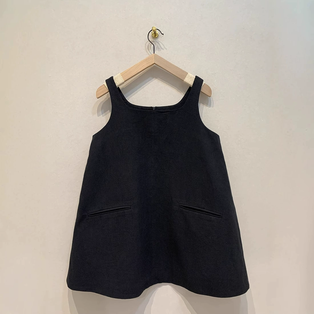 Сушеный журавль Весна и лето новый японский блоггер модный жилет с квадратным воротником платье типа Свободная юбка для похудения