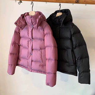 Velvet down jacket, hoody, duck down, increased thickness